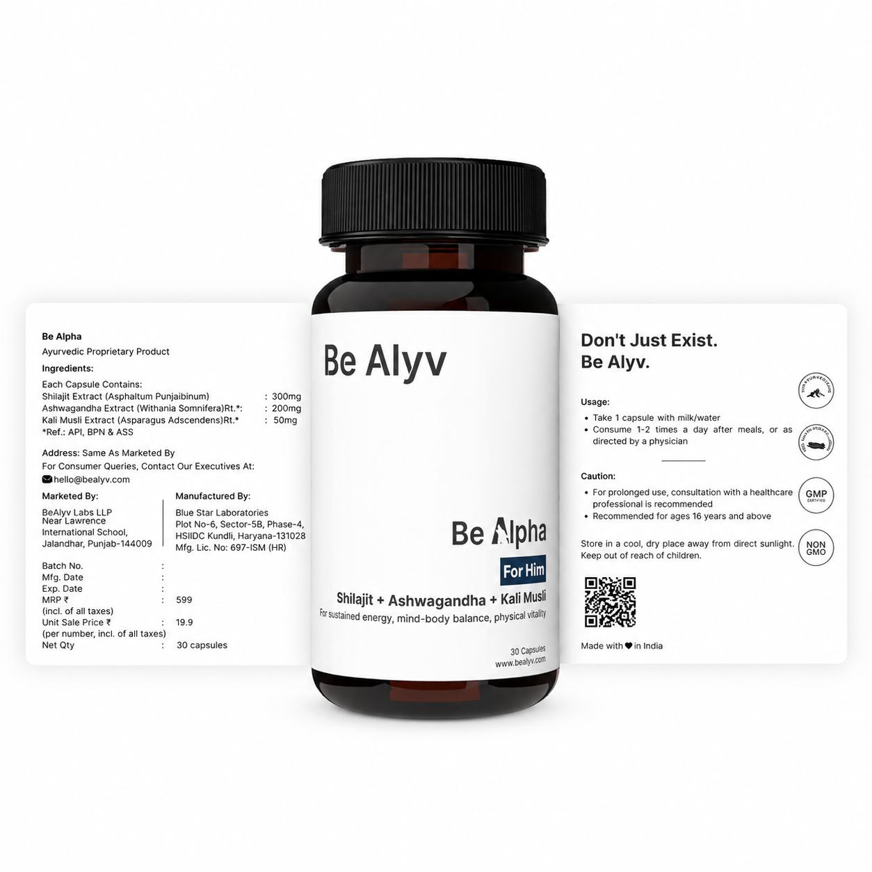 BE ALPHA Trial Pack (30 Capsules)