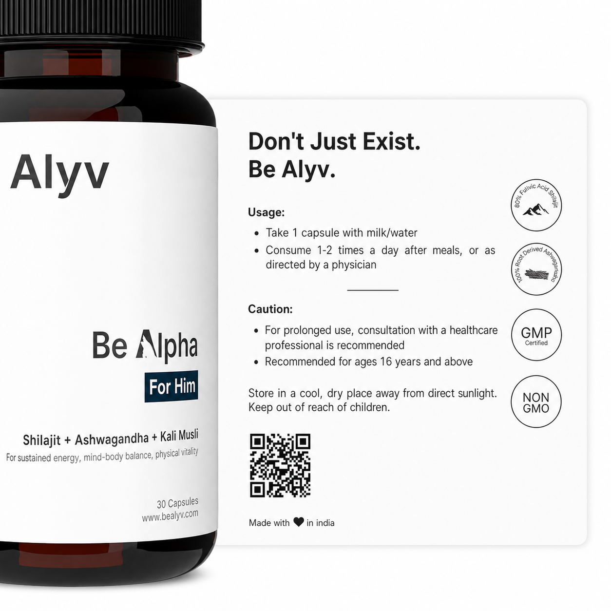 BE ALPHA Trial Pack (30 Capsules)